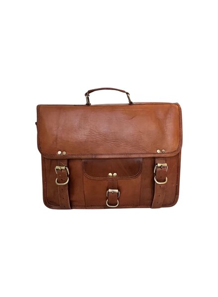 Dames leren tas bruin M10