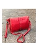 Dames leren tas rood B04