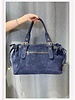 Dames echt leren tas blauw B08