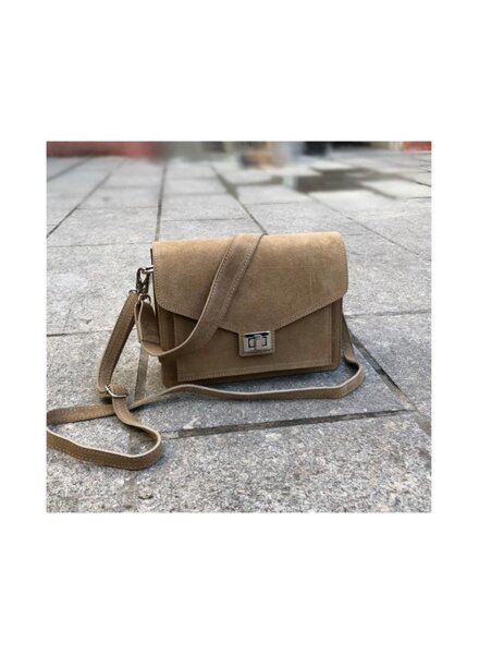 Dames leren tas Taup B05