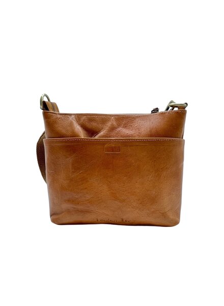 Dames leren tas paars B11