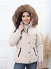 dames winterjas beige