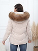 dames winterjas beige