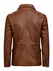 Leather City Leren blazer heren cognac