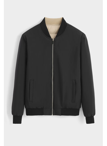 Dubbelzijdige heren zomerjas zwart