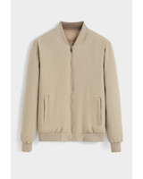 Dubbelzijdige heren zomerjas taupe