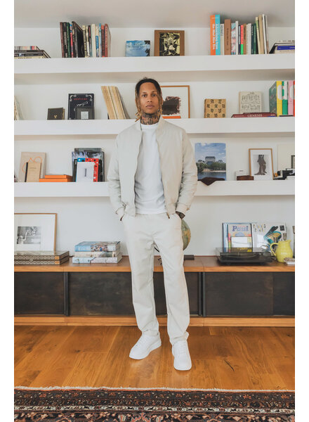 Dubbelzijdige heren zomerjas beige