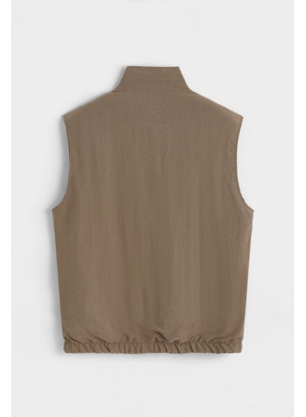 Dubbelzijdige bodywarmer heren bruin beige