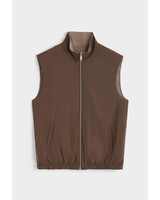 Dubbelzijdige bodywarmer heren bruin