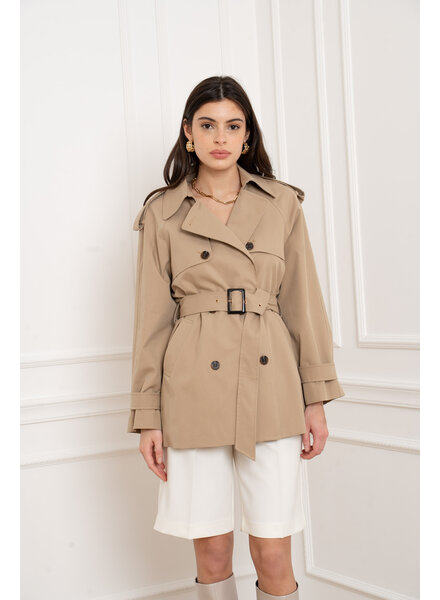 Attentif Trenchcoat dames beige