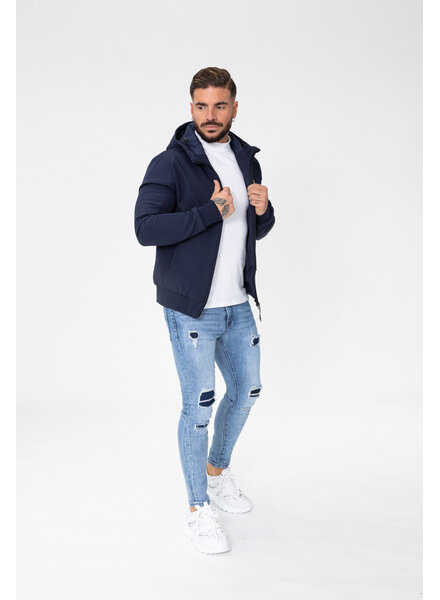 Heren zomer jack blauw