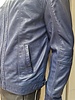 Leather City Leren jas heren kobalt blauw