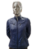 Leather City Leren jasje dames kobalt blauw