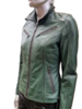Leather City Leren jasje dames groen