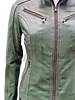 Leather City Leren jasje dames groen