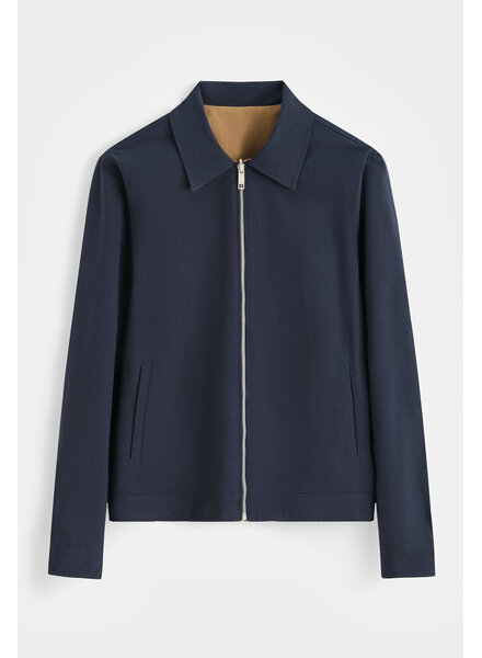 Dubbelzijdige heren zomerjas blauw