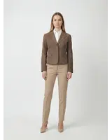 Leather City Suède leren jas dames bruin