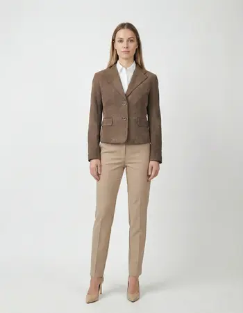 Leather City Suède leren jas dames bruin