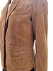 Leather City Suède leren jas dames cognac