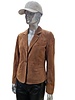 Leather City Suède leren jas dames cognac