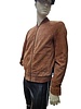 Leather City Suède leren jas dames cognac