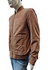 Leather City Suède leren jas dames cognac