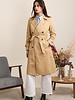Trenchcoat dames extra lang beige