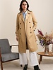 Trenchcoat dames extra lang beige