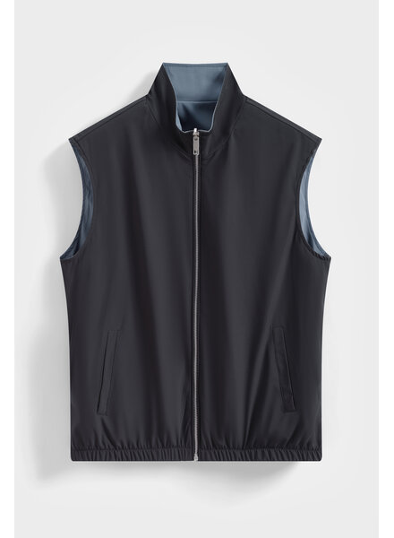 Dubbelzijdige bodywarmer heren licht blauw