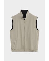 Dubbelzijdige bodywarmer heren zwart camel
