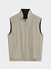 Dubbelzijdige bodywarmer heren zwart camel