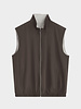 Dubbelzijdige bodywarmer heren bruin beige