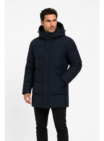 Winterjas heren zwart lang