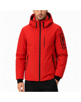 Winterjas heren rood