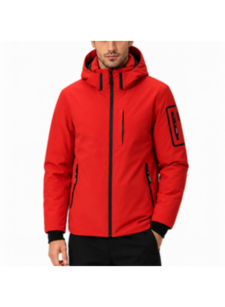 Winterjas heren rood