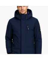 Winterjas heren blauw