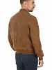 Leather City Suède leren jas dames cognac