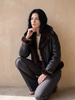 Lammy coat dames zwart