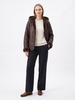 Leather City Dames lammy coat bruin