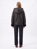 Leather City Lammy coat dames kort zwart