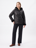 Leather City Lammy coat dames kort zwart