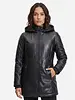 Leather City Leren winterjas dames met bont