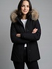 Winterjas dames zwart met bont