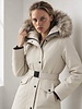 Milan Ferronetti Dames winterjas met bontkraag 2049 beige