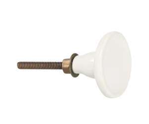 Design meubelgreep antiek vertind - porselein wit meubelknop vintage kastknop voor laden - H1360 | knop 25 mm | meubelbeslag van GedoTec® 1 Stück