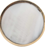 Kastknop Parelmoer Messing Rond