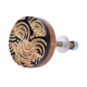 Kastknop Hout Boho Halve Maan