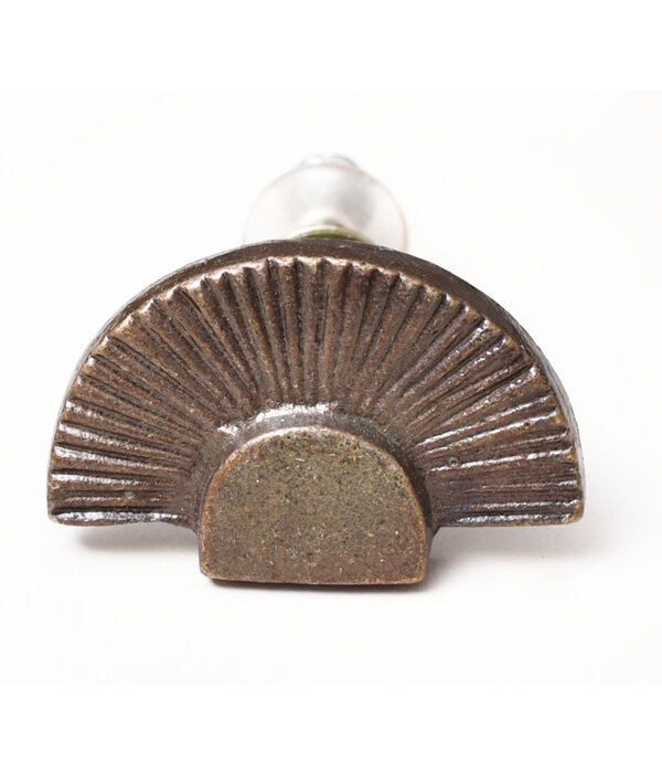 Kastknop Halve Zon Brons