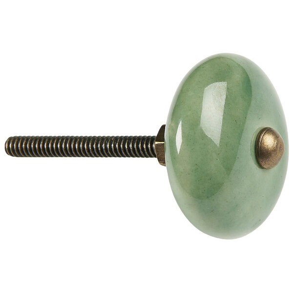Kastknop Porselein Jade Groen