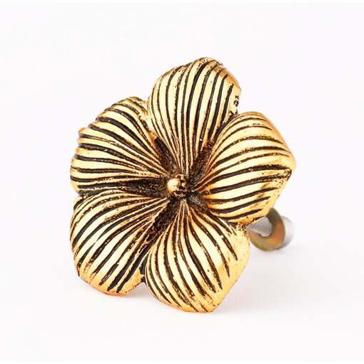 Kastknop Hibiscus Bloem Goud
